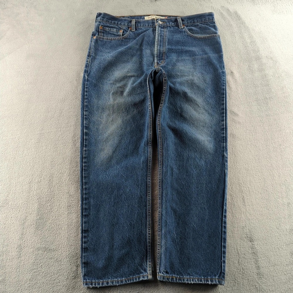 Vintage Levis Jeans Mens 40x30 (Fits 38x30) Blue Faded Straight 505 Y2K Denim